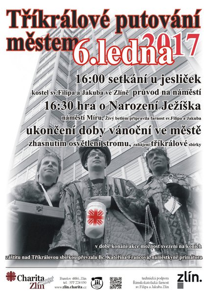Zlínské Tříkrálové putování městem