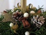 Vánoční svícen pro Kristýnku, floristická dílna s Evou Daniekovou