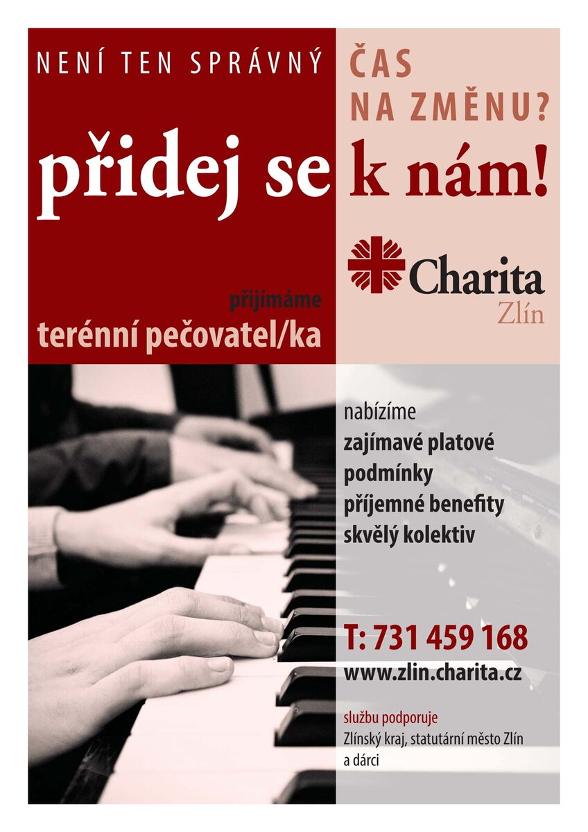 Charita Zlín: Přidejte se k nám! Charita Zlín: Přidejte se k nám!