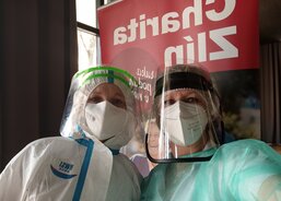 Tečka za antigenním testováním pro veřejnost v centru města