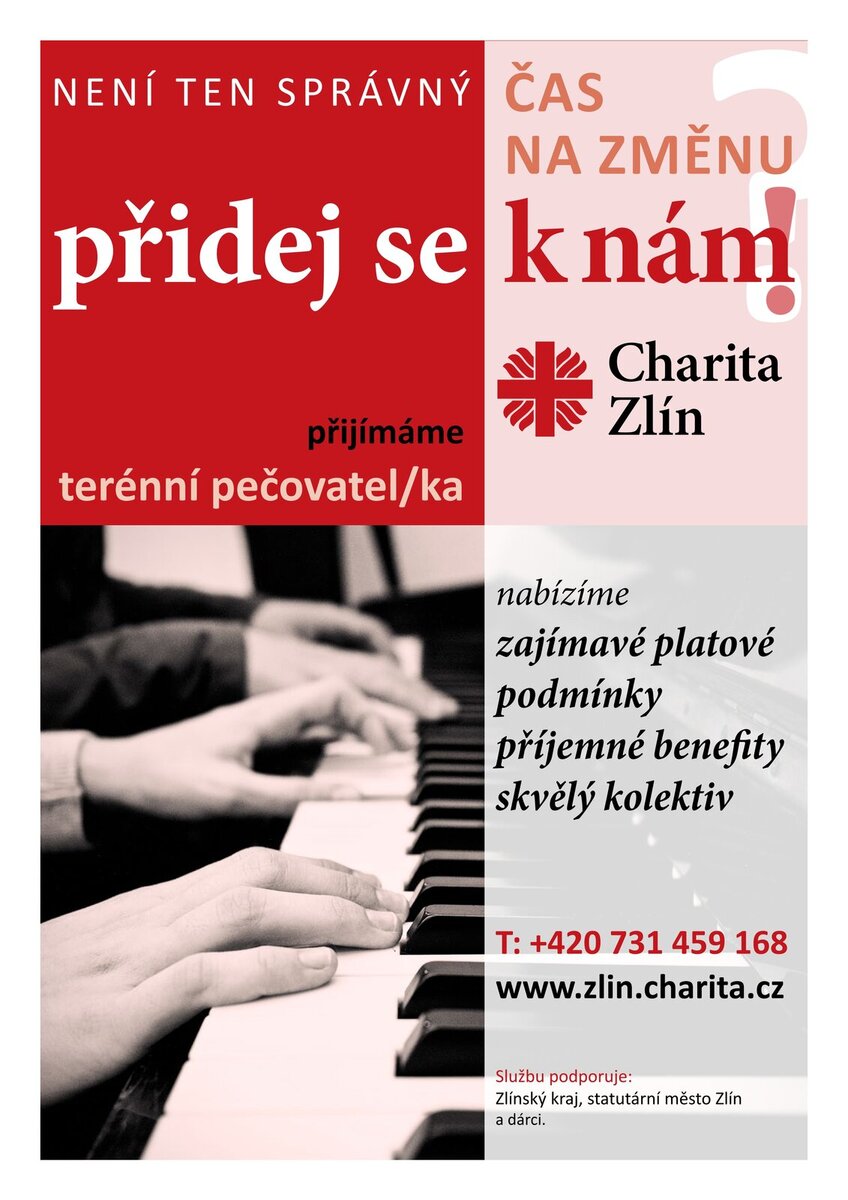 Charita Zlín: Přidejte se k nám!