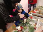 Floristická dílnička - vánoční dekorace pro Kristýnku