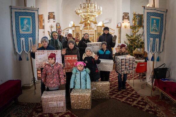 Vánoční balíček pro děti na Ukrajině, foto archiv Arcidiecézní charita Olomouc (leden 2024)