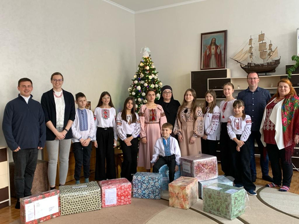 Vánoční balíček pro děti na Ukrajině, foto archiv Arcidiecézní charita Olomouc (leden 2024)