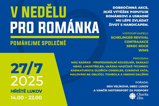 V nedělu pro Románka - pomáhejme společně