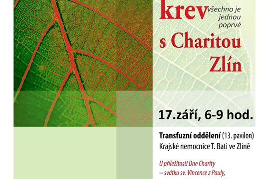 Darujte krev s Charitou Zlín (2025)