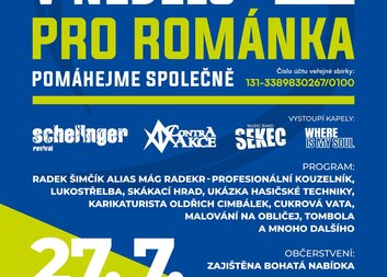 V nedělu pro Románka - pomáhejme společně