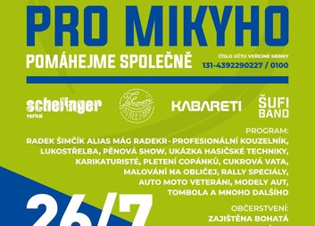 V nedělu pro Mikyho - pomáhejme společně