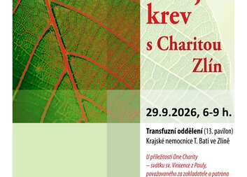 Darujte krev s Charitou Zlín (2026)